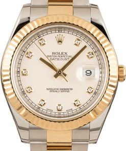HandMade The Rolex Datejust 116333 Ivory Diamond Dial