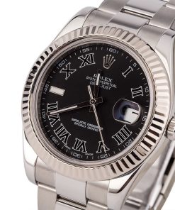 Alternative view of HandMade The Rolex Datejust II Ref 116334 Black Roman Dial