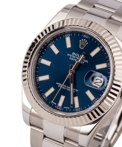 Alternative view of HandMade The Rolex Datejust II Ref 116334 Blue Luminous Dial