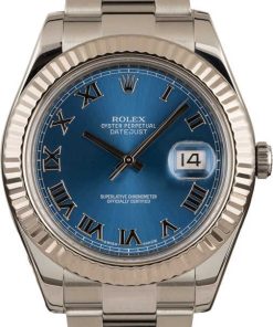 HandMade The Rolex Steel Datejust 116334 Blue Roman Dial