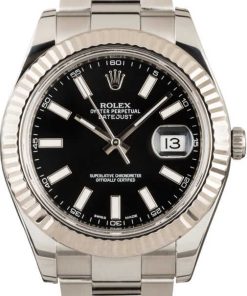 HandMade The Rolex Datejust II Ref 116334 Black Dial Steel Watch
