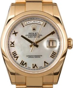 HandMade The Rolex Day-Date 118208 Yellow Gold Oyster MOP Dial