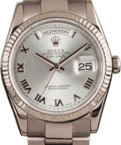 HandMade The Rolex Day-Date 118209 Rhodium Dial 18k White Gold