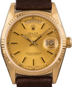 HandMade The Rolex President Day-Date 18038 Champagne Index T