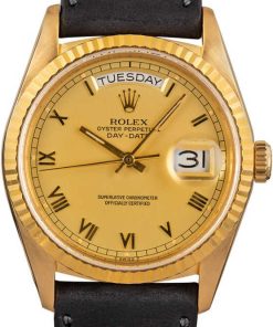 HandMade The Rolex Day-Date 18038 Champagne Roman Dial