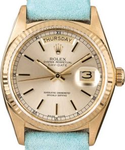 HandMade The Rolex Day-Date 18078 Leather Strap