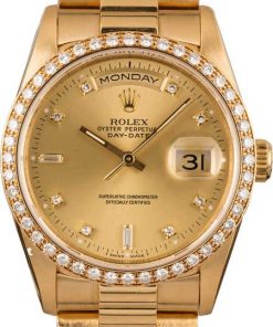 HandMade The Rolex President 18348 Diamond Dial & Bezel