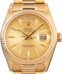 HandMade The Rolex President 18038 Champagne Tapestry Dial