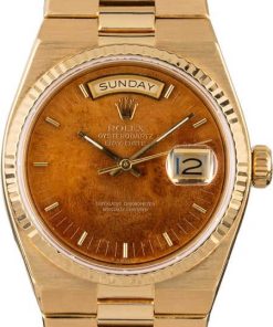 HandMade The Rolex OysterQuartz Day-Date 19018 Wood Dial