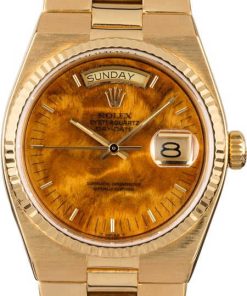 HandMade The Rolex OysterQuartz Day-Date 19018 Exotic Wood Dial