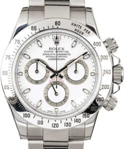 HandMade The Rolex Daytona 116520 White Dial Steel Cosmograph