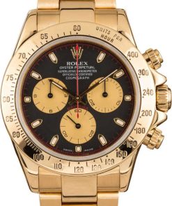HandMade The 18K Yellow Gold Rolex Daytona Black Dial