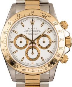 HandMade The Rolex Two Tone Daytona 16523 White Dial Zenith