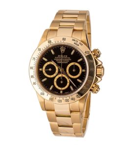 Alternative view of HandMade The Yellow Gold Rolex Daytona 16528 Black Dial