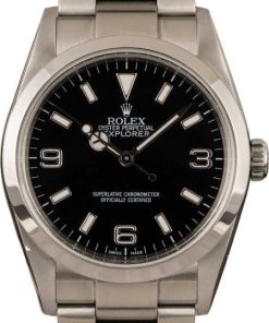 HandMade The Rolex Explorer 114270 Black Arabic Dial T