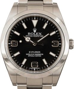 HandMade The Authentic Rolex Explorer 214270 Black Dial Silver Arabic Numbers