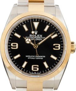 HandMade The Rolex Explorer 36 Ref 124273 Steel & 18k Yellow Gold