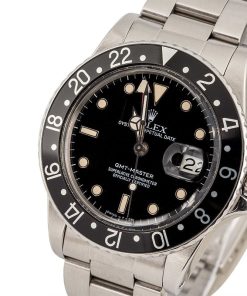 Alternative view of HandMade The Rolex GMT-Master 16750 Black Dial