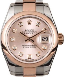 HandMade The Rolex Women's Datejust 179161SDO Everose Gold