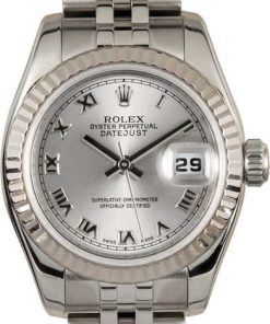 HandMade The Rolex Ladies Datejust 179174 Silver Roman