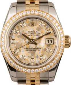 HandMade The Rolex Ladies Datejust 179383 Crystal Diamond Dial