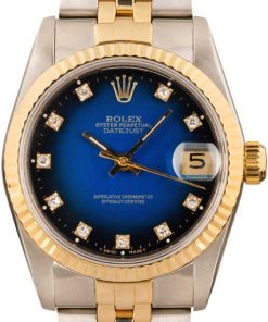 HandMade The Ladies Rolex Datejust 68273 Steel & Gold