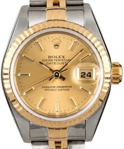 HandMade The Rolex Ladies Two Tone Datejust 79173 Champagne