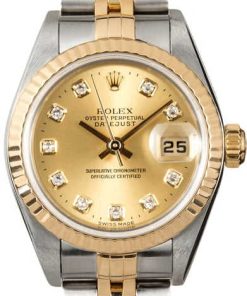 HandMade The Rolex Ladies Datejust 79173 Champagne Diamond