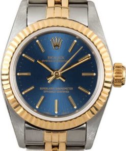 HandMade The Rolex Ladies Oyster Perpetual 67193 Blue