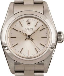 HandMade The Rolex Ladies Oyster Perpetual 67230 Silver Index