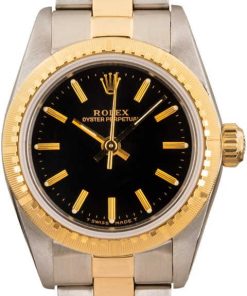 HandMade The Ladies Rolex Oyster Perpetual 67243 Black