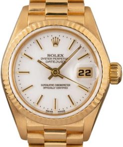 HandMade The Ladies Rolex President 69138 White Dial