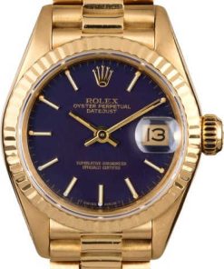 HandMade The Rolex Ladies President 69178 Blue Dial