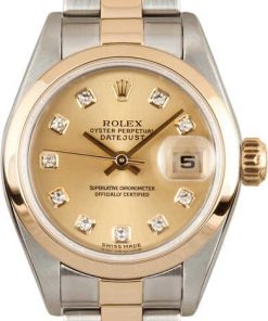 HandMade The Rolex Two Tone Diamond Dial Datejust 79173