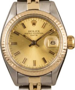 HandMade The Rolex Date 6917 Champagne Index Dial T