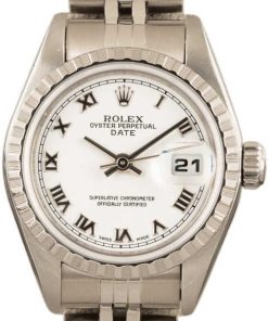 HandMade The Ladies Rolex Date 79240 White Roman Dial