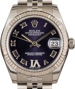HandMade The Rolex Datejust 178274 Purple Dial with Diamond VI