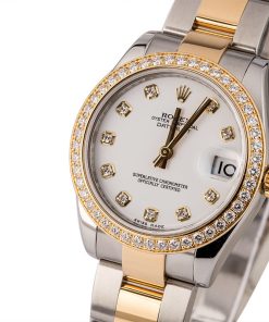 Alternative view of HandMade The Rolex Mid-Size Datejust 178383 White Diamond Dial