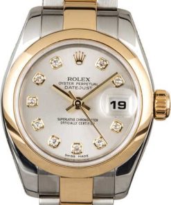 HandMade The Rolex Datejust 179163 Silver Diamond Dial