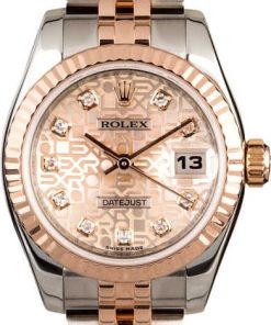 HandMade The Rolex Lady Datejust 179171 Pink Jubilee Diamond Dial