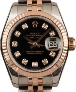 HandMade The Rolex Datejust 179171 Black Diamond Dial