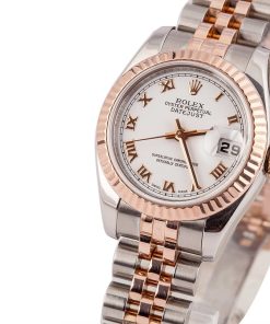 Alternative view of HandMade The Rolex Datejust 179171 White Roman Dial