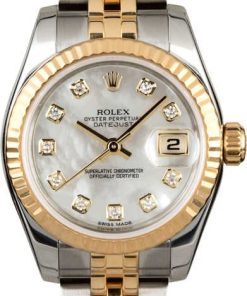 HandMade The Rolex Lady Datejust 179173 MOP Diamond Dial
