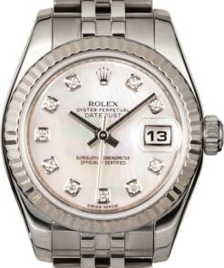 HandMade The Rolex Ladies Datejust 179174 MOP Diamond