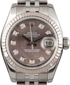HandMade The Rolex Datejust 179174 Black MOP Diamond Dial