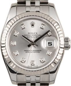 HandMade The Rolex Lady-Datejust 179174 Rhodium Diamond