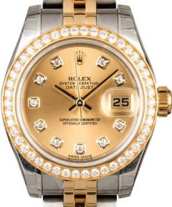 HandMade The Unworn Rolex Datejust 179383 Diamond Bezel