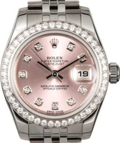 HandMade The Rolex Ladies Datejust 179384 Diamonds