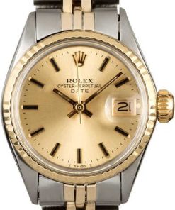 HandMade The Vintage Ladies Rolex Datejust 6517 Two Tone