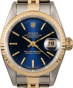 HandMade The Rolex Lady Datejust 69173 Jubilee Band with Blue Dial